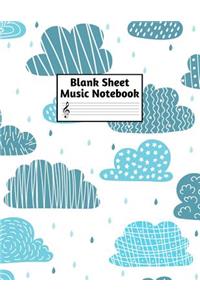 Blank Sheet Music Notebook
