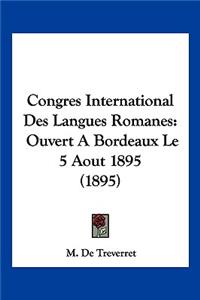 Congres International Des Langues Romanes