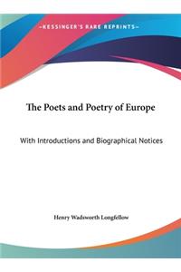 The Poets and Poetry of Europe