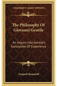 The Philosophy of Giovanni Gentile