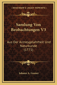 Samlung Von Beobachtungen V3