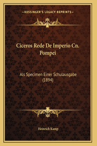 Ciceros Rede De Imperio Cn. Pompei
