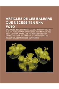 Articles de Les Balears Que Necessiten Una Foto