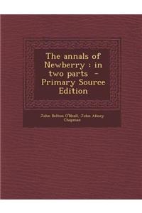 The Annals of Newberry