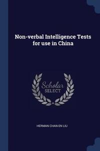 Non-verbal Intelligence Tests for use in China