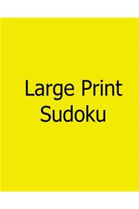 Large Print Sudoku: Fun, Large Grid Sudoku Puzzles