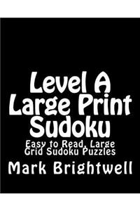 Level A Large Print Sudoku