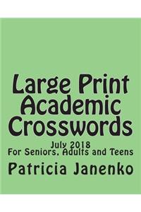 Large Print Academic Crosswords