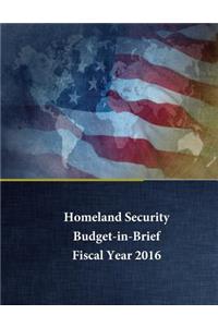 Homeland Security - Budget in Brief