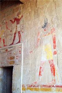 Anubis Fresco at Temple of Hatshepsut in Luxor Egypt Journal