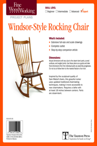 Fine Woodworking's Windsor-Style Rocking Chair Plan