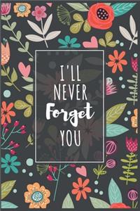 Password Book I'll Never Forget You