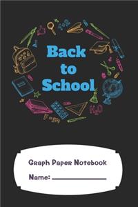 Graph Paper Notebook Back To School