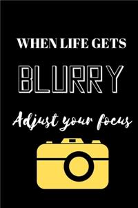 When Life Gets Blurry Adjust Your Focus - Photographer Journal