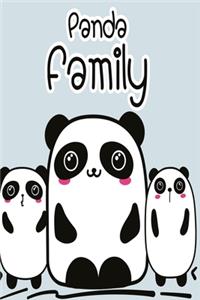 Notizbuch Panda Family