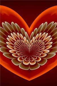 Cute Fractal Heart Journal