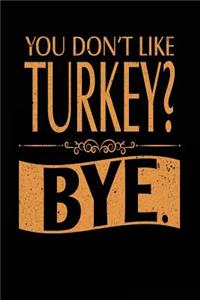 You Don't Like Turkey? Bye.