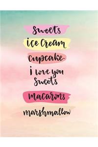 Sweet ice cream cupcake
