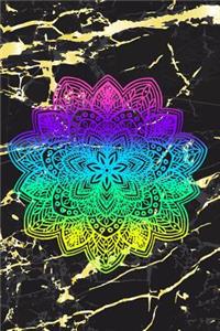 Mandala Bullet Journal: Beautiful Spiritual 150 Dotted Page 6x9 Notepad for Adults and Children