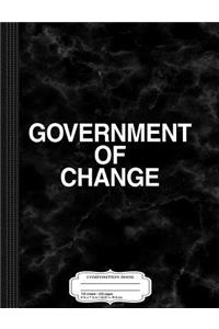 Government of Change Italy Composition Notebook