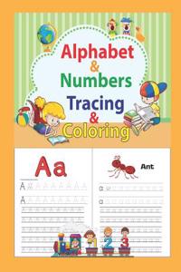 Alphabet & Numbers Tracing & Coloring