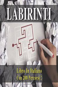 Libro Dei Labirinti (Collezione Completa Comprendente La Prima E La Seconda Raccolta !) Versione in Italiano: Passatempo Ed Antistress Con 200 Percorsi ! Labyrinths Mazes Book - Italian Version