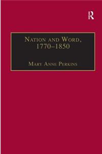 Nation and Word, 1770-1850