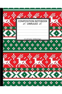 Unruled Composition Notebook 8