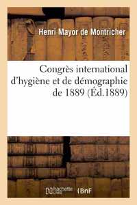 Congrès International d'Hygiène Et de Démographie de 1889