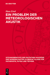 Ein Problem Der Meteorologischen Akustik