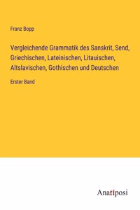 Vergleichende Grammatik des Sanskrit, Send, Griechischen, Lateinischen, Litauischen, Altslavischen, Gothischen und Deutschen