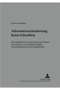 Adressatenorientierung Beim Schreiben