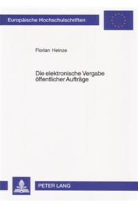 Die Elektronische Vergabe Oeffentlicher Auftraege