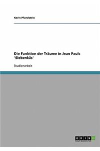 Funktion der Träume in Jean Pauls 'Siebenkäs'