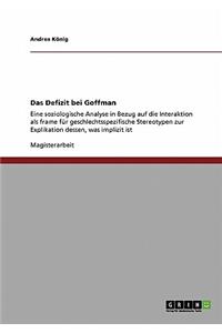 Defizit bei Goffman