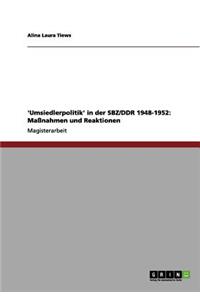 'Umsiedlerpolitik' in der SBZ/DDR 1948-1952