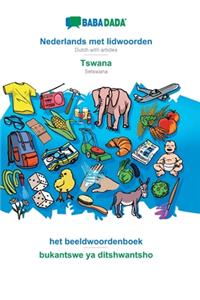 Nederlands met lidwoorden - Tswana, het beeldwoordenboek
