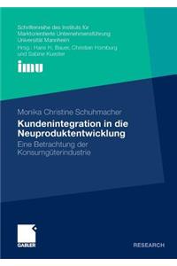 Kundenintegration in Die Neuproduktentwicklung