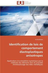 Identification de Lois de Comportement Élastoplastiques Anisotropes