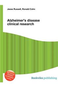 Alzheimer's Disease Clinical Research