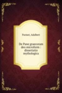 DE PANE GRAECORUM DEO MICROFORM DISSERT