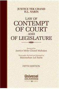 Law of Contempt of Court and of Legislature