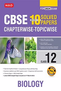 MTG CBSE 10 Years Chapterwise Topicwise Solved Papers Class 12 Biology Book - CBSE Champion For 2024 Exam | CBSE Question Bank With Sample Papers (Based on Latest Pattern) MTG Editorial Board