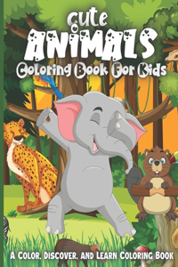 Cute Animals Coloring Book