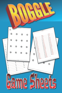 Boggle Game Sheets