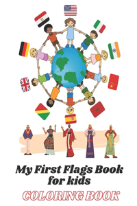 My First Flags Book for kids coloring book