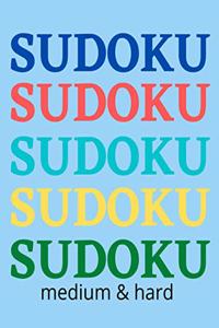 SUDOKU, medium & hard