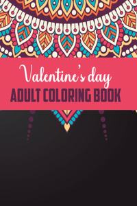 Valentine's day adult coloring book