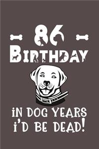 86 Birthday - In Dog Years I'd Be Dead!