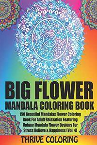 BIG Flower Mandala Coloring Book